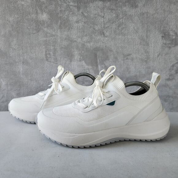 Vessi Waterproof Shoes Womens Size 10 Sneakers Stormburst WhiteRugged Trail - Picture 7 of 13